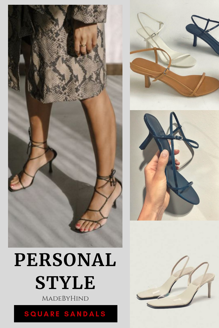 90s square 2025 toe sandals